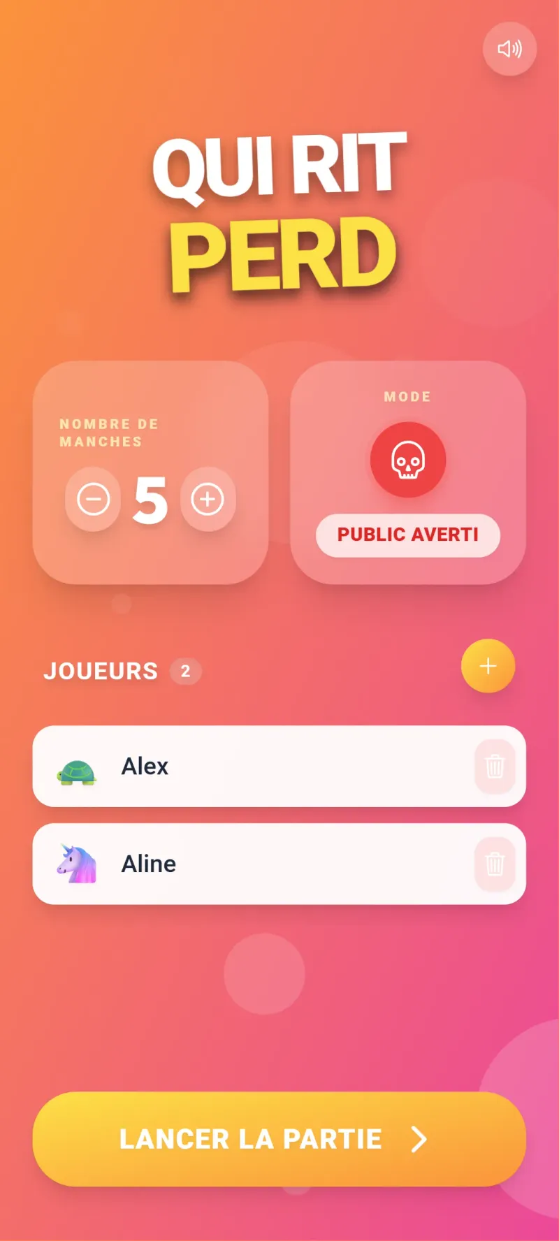 Qui rit perd capture d'écran